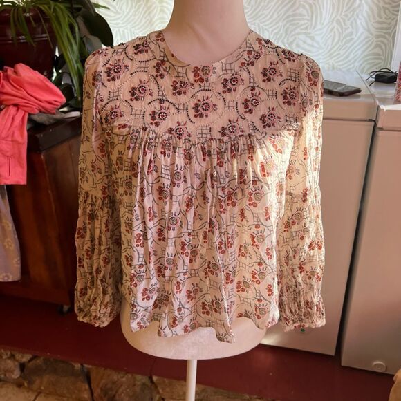 Anthropologie floreat sala beaded blouse - Picture 4 of 6